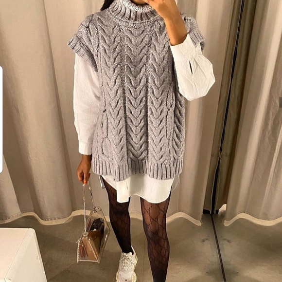 Zara Cable knit sweater - Picture 4 of 16